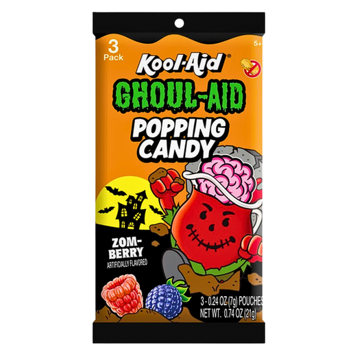 Kool Aid Ghoul Aid Popping Candy Zom-Berry Flavour USA (12 x 28g)