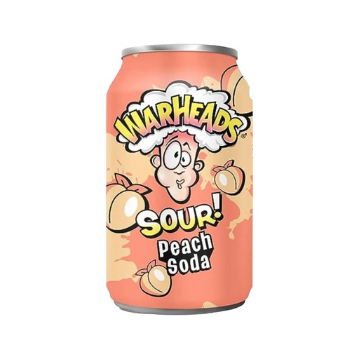 Warheads Peach Soda Cans (12x 330ml)