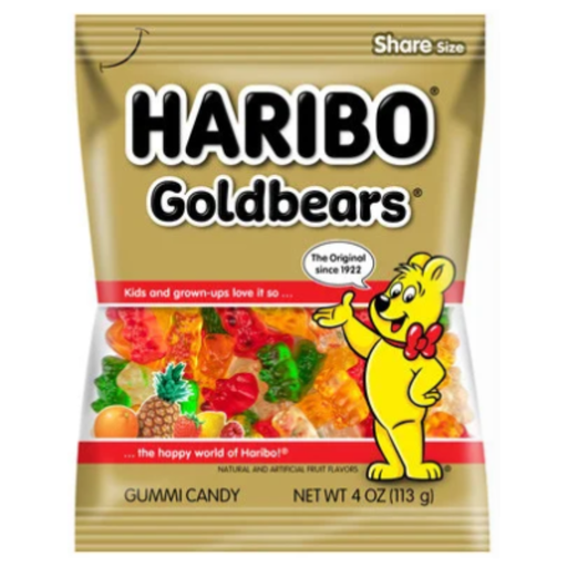 Haribo Gold Bears Peg Bag USA (12x142g)