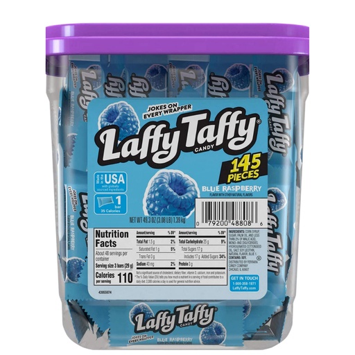 Laffy Taffy Blue Raspberry Mini’s 145ct Tub