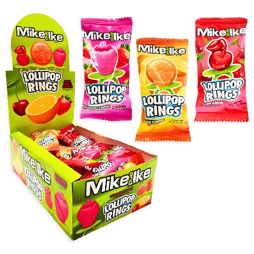 Mike and Ike Lollipop Rings (24x12g)