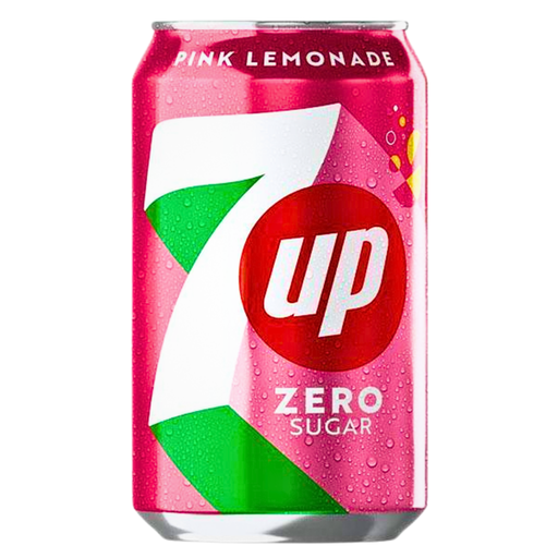 7up Pink Lemonade Zero Sugar PMP 75p (24x330ml)