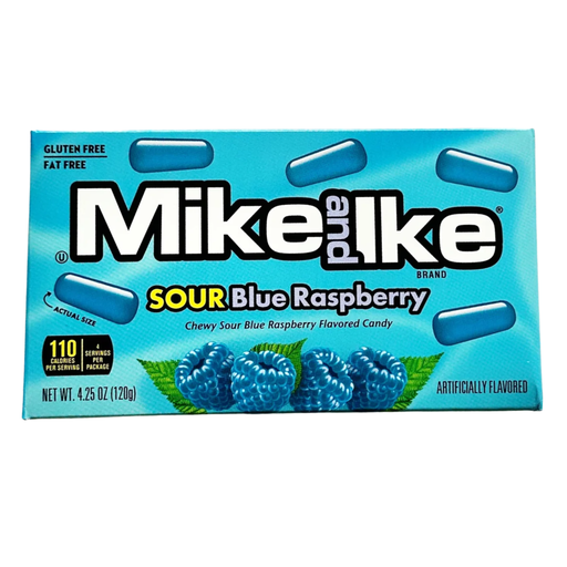 Mike and Ike Sour Blue Raspberry Theatre box (12 x 120g)