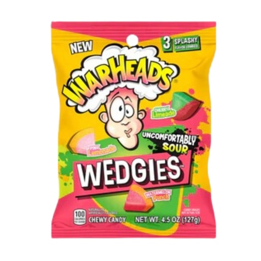 Warheads Wedgies Peg Bag (12x127g)