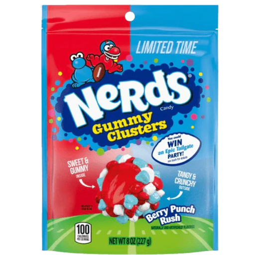 Nerds Gummy Cluster Berry Punch Rush Pouch (6x226g) packets