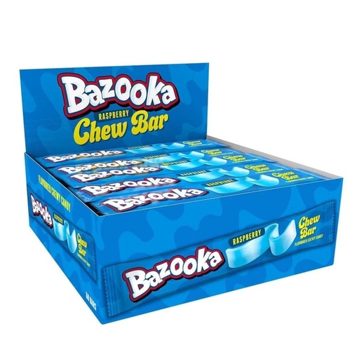 Bazooka Raspberry Chew Bar (60x14g)