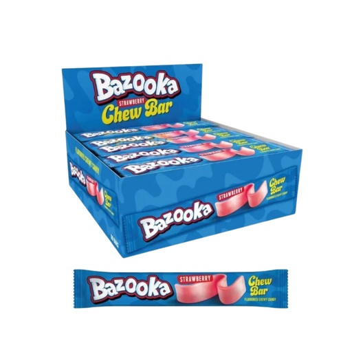Bazooka Strawberry Chew Bar (60x14g)