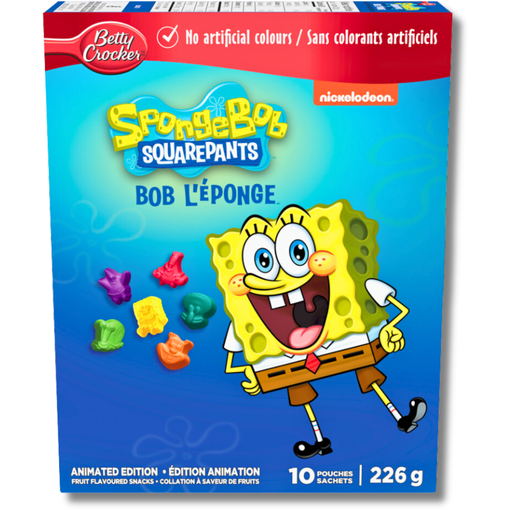 Betty Crocker Spongebob Fruit Snacks USA (10x226g)