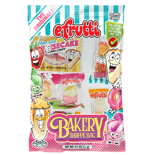 eFrutti Gummi Bakery Shoppe Peg Bag USA (12x77g)