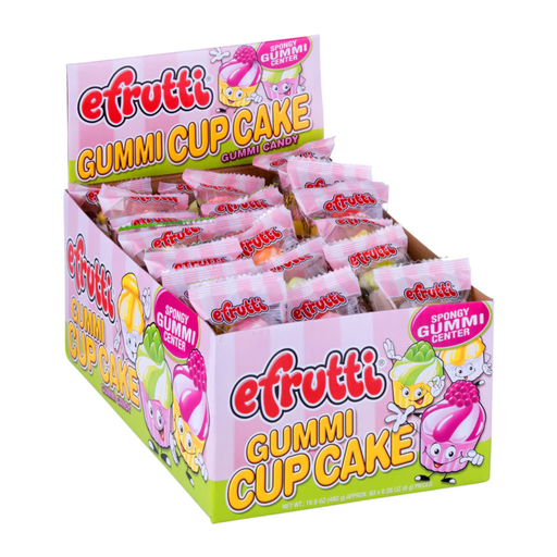 eFrutti Individual Wrapped Gummi Cupcake USA (60 x 8g)