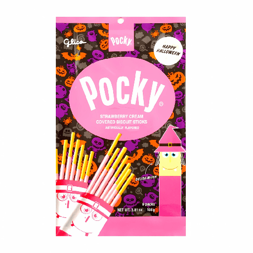 Glico Pocky Strawberry Treat Bag USA (9Pack) (5x108g)