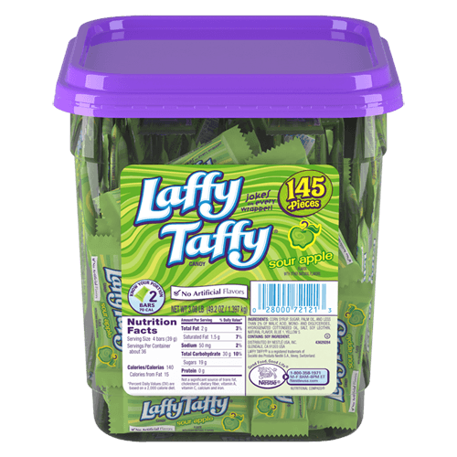 Laffy Taffy Sour Apple Mini’s 145ct Tub