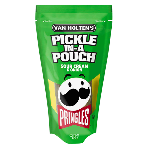 Van Holten’s – Pringles Sour Cream & Onion Pickle USA (12x196g) (Individually wrapped)