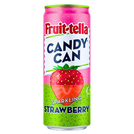 Candy Can Fruit Tella Strawberry Flavour Can (12x330ml)