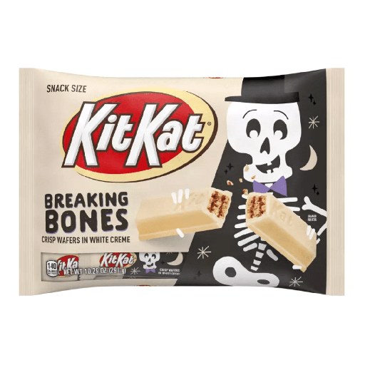 Halloween Kitkat White Chocolate Breaking Bones Snack Size Bar (21 x 291g)