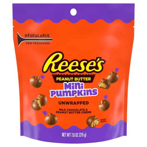 Reese’s Peanut Butter Mini Pumpkin Pouch USA (16 x 215g)