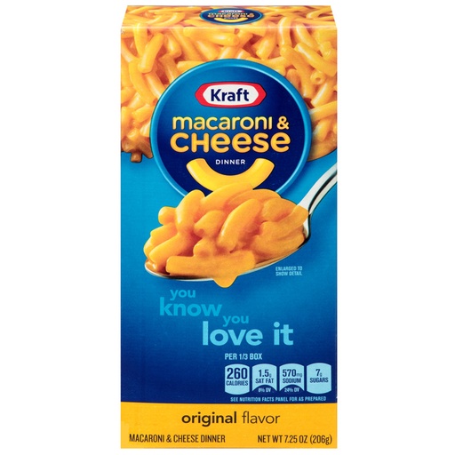 Kraft Macaroni and Cheese (32×7.25oz)