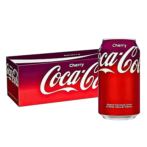 Coca-Cola Cherry Soda Cans USA 12oz (12 x 355ml)