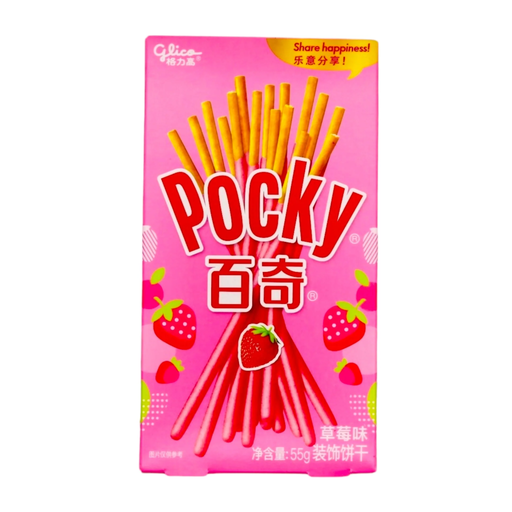 Glico Pocky Strawberry Flavour Chinese (36x55g)