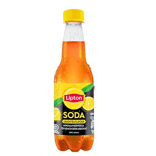 Lipton Soda Lemon Tea Flavour Zero Sugar Malaysian (24 x 400ml)