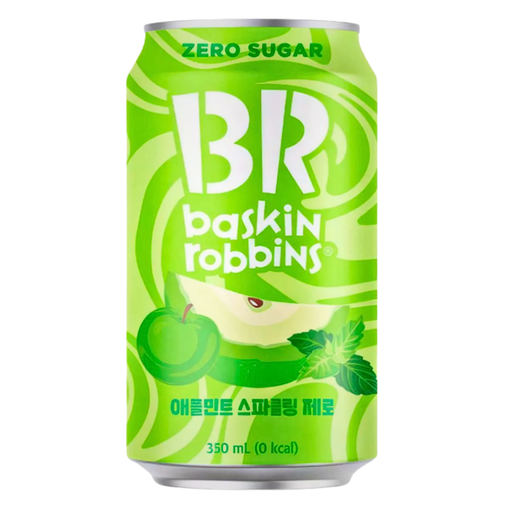 Baskin Robbins Apple Mint Sparkling Zero Cans Korean (24 x 350ml)