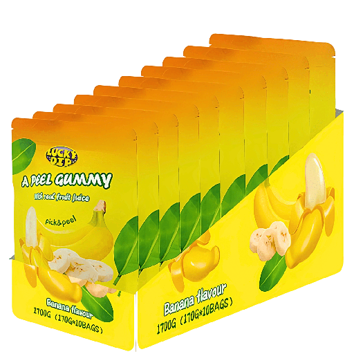 A Peel Gummy Candy Banana Flavour (10 x 170g)