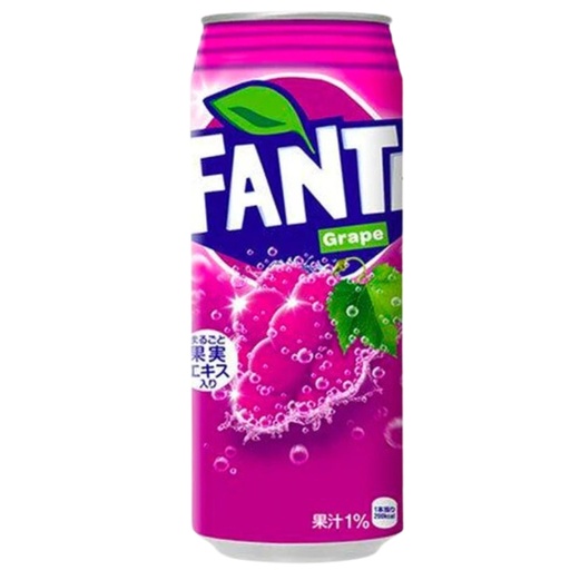 Fanta Grape Can Japan (24 x 500 ml) (03/2026)