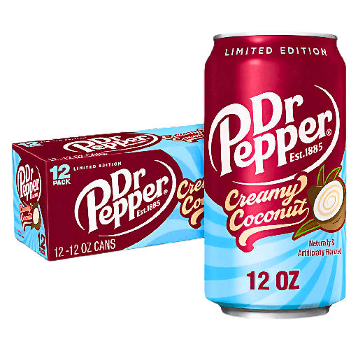 Dr Pepper Cream Coconut Soda USA (12x355ml)