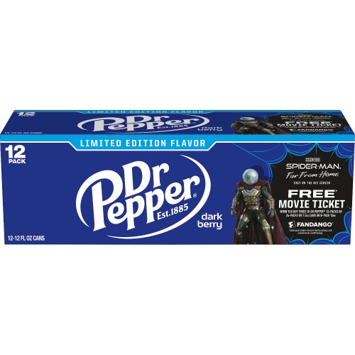Dr Pepper Dark Berry USA 12oz (24x355ml) Pack Limited Edition