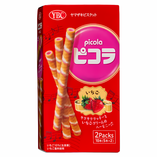 YBC Picola Roll Strawberry Flavour (10×24.5g)