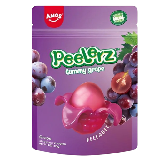 Amos Peelerz Grape Peg Bag 3oz USA (24x85g)