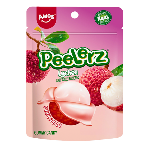 Amos Peelerz Lychee Peg Bag 3oz USA (24x85g)