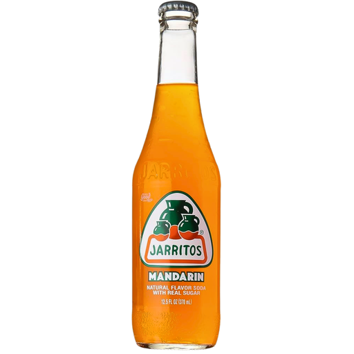 Jarritos Mandarin Flavour Glass Bottle Mexican (24 x 370ml)