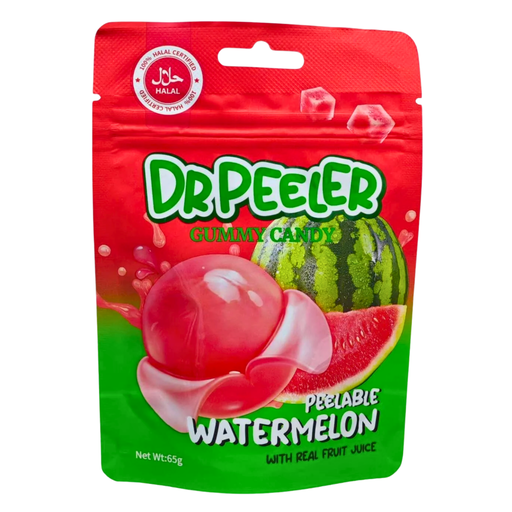 Dr Peeler Gummy Candy Watermelon Flavour (12 x 65g)