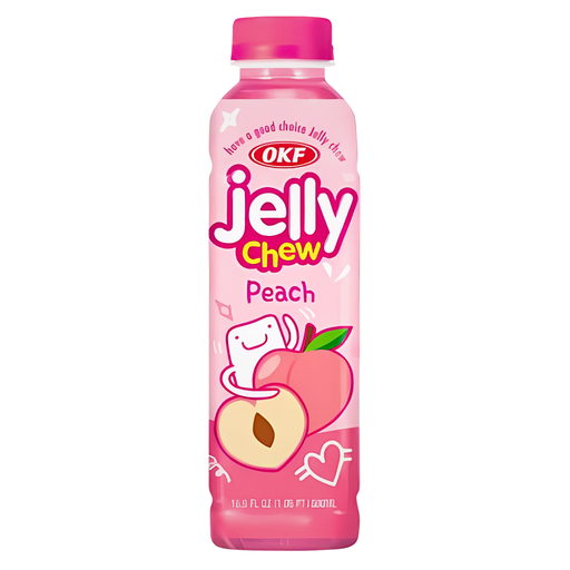 OKF Jelly Chews Peach Flavour (20 x 500ml)