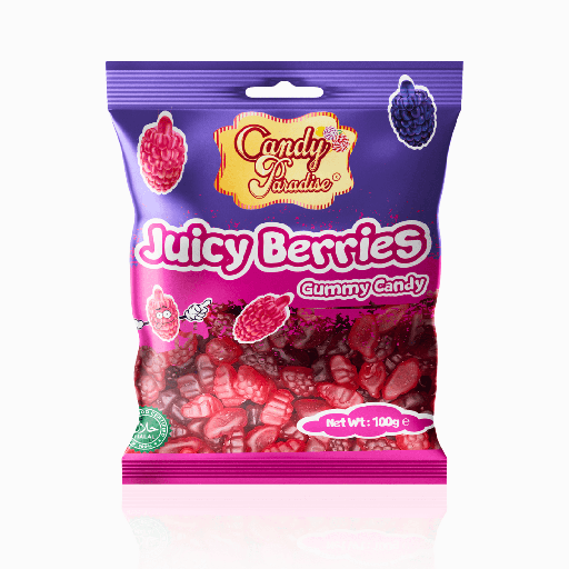 Candy Paradise Gummy Candy Juicy Berries (12x100g)
