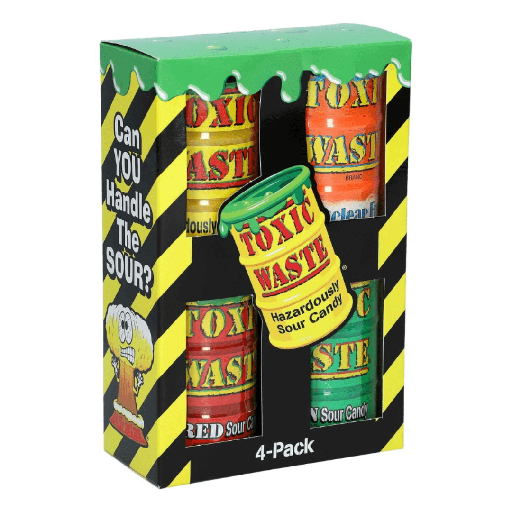 Toxic Waste 4 pack Assorted Drums (1x163g)