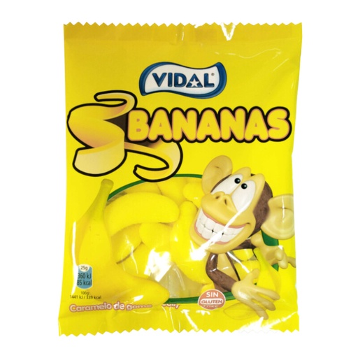 Vidal Bananas Peg Bag (14x90g)