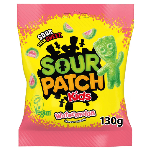 Sour Patch Kids Watermelon UK Peg Bags (10x130g)