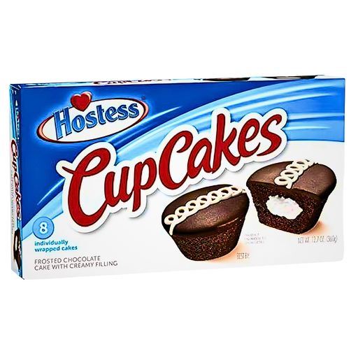 Hostess Cup Cake Frosted Chocolate Cake With Creamy Filling USA (1 x 360g) **Single**