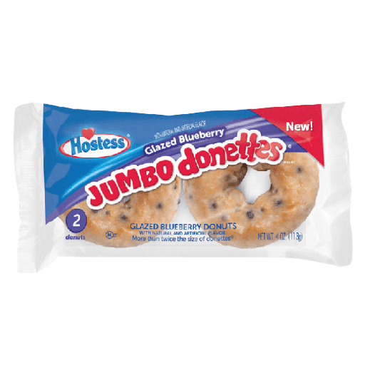 Hostess Jumbo Donettes Glazed BlueBerry (6x113g) (2pack)
