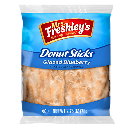 Mrs Freshley’s Donut Sticks Glazed Blueberry Flavour USA (2pack) (12x78g)