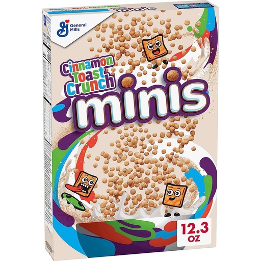 General Mills Cinnamon Toast Crunch Minis Cereal Canadian (12x348g)