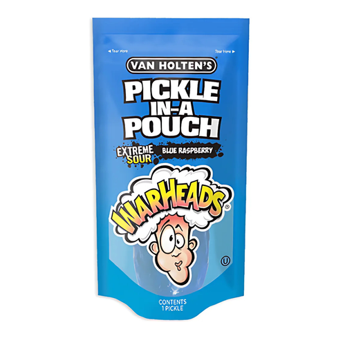 Van Holten’s – Warheads Blue Raspberry Pickle USA (12x196g) (Individually wrapped)