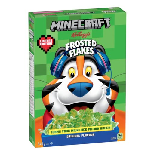 Kellogg’s Minecraft Frosted Flakes Original Flavour USA Cereal (12 x 340g)