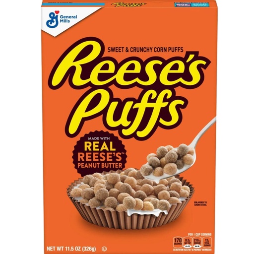 Reeses Puffs Cereal USA (12x326g)