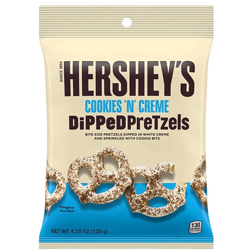 Hersheys Cookies & Creme Dipped Pretzels (12x120g)