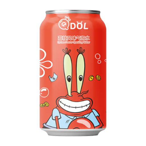 QDOL SpongeBob **Mr Krabs** Lychee Flavour (24 x 330ml)