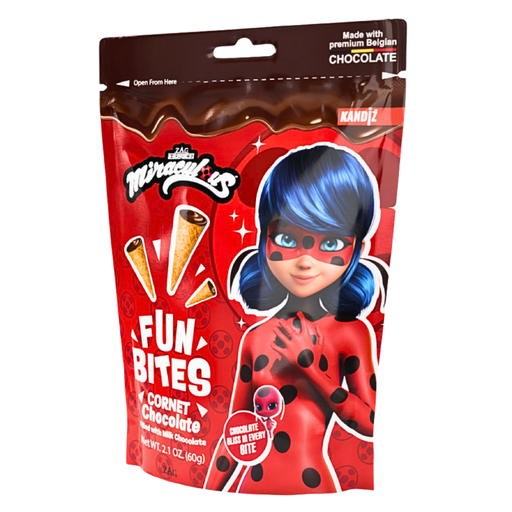 Miraculous Fun Bites Choco Cones (12x60g)