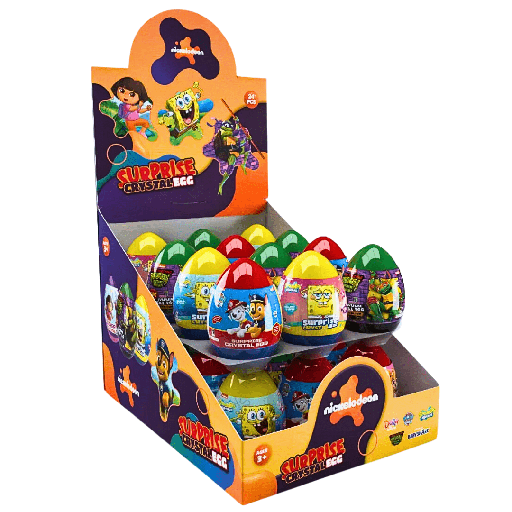 Suprise Crystal Egg Nickelodeon (24 x 16g)